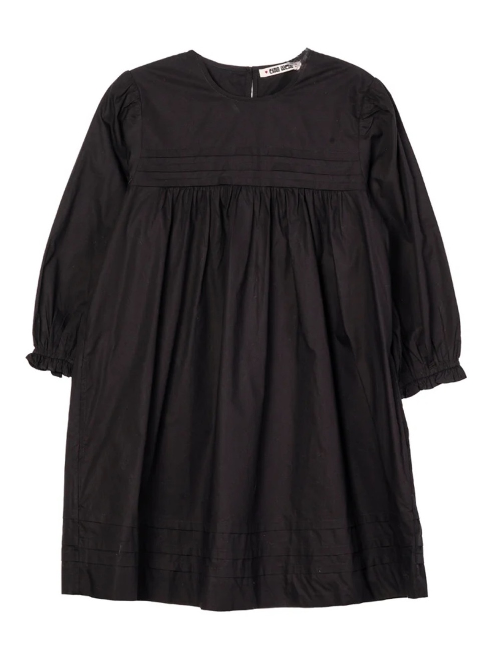 Ciao Lucia Jolin Black Long-Sleeve Mini Smock Dress